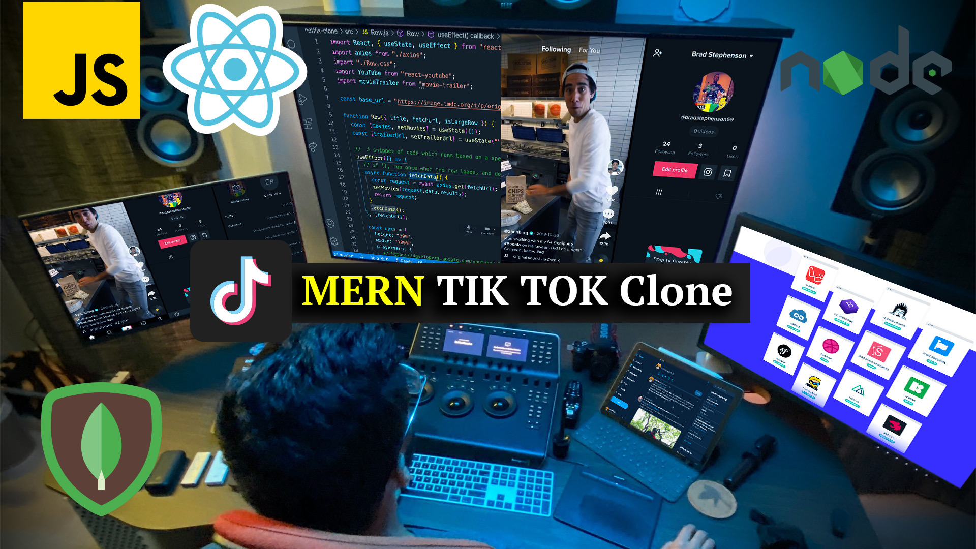 MERN Stack TikTok Clone - I'm Currently Learning