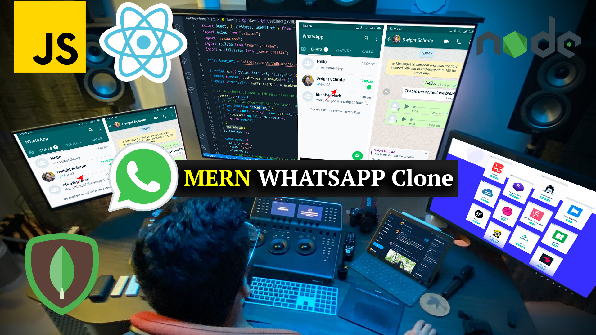 MERN Stack WhatsApp Clone - I'm Currently Learning